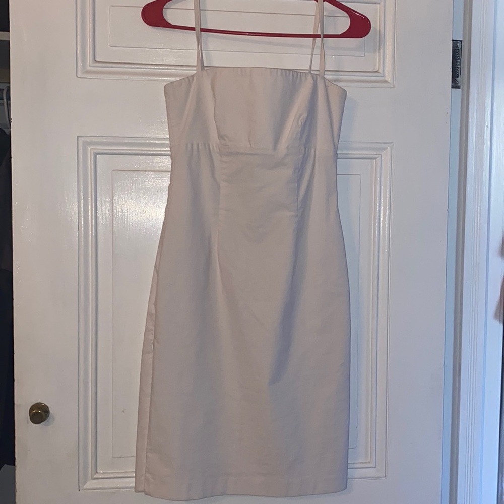 3B white dress with side zips
